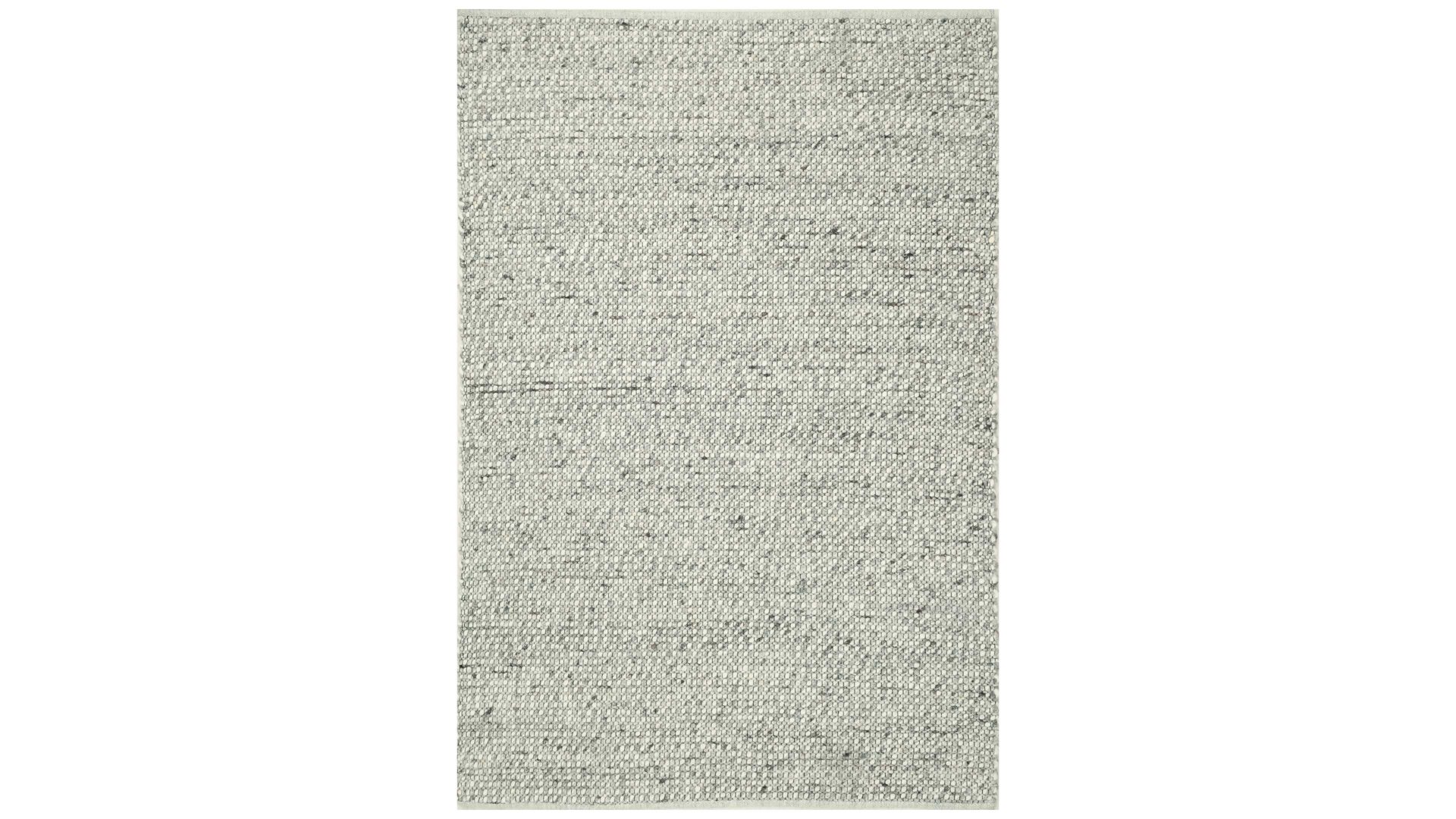 Handwebteppich Interliving aus Naturfaser in Weiß Interliving Teppich Serie B-8001 Kalkstein – ca. 170 x 240 cm