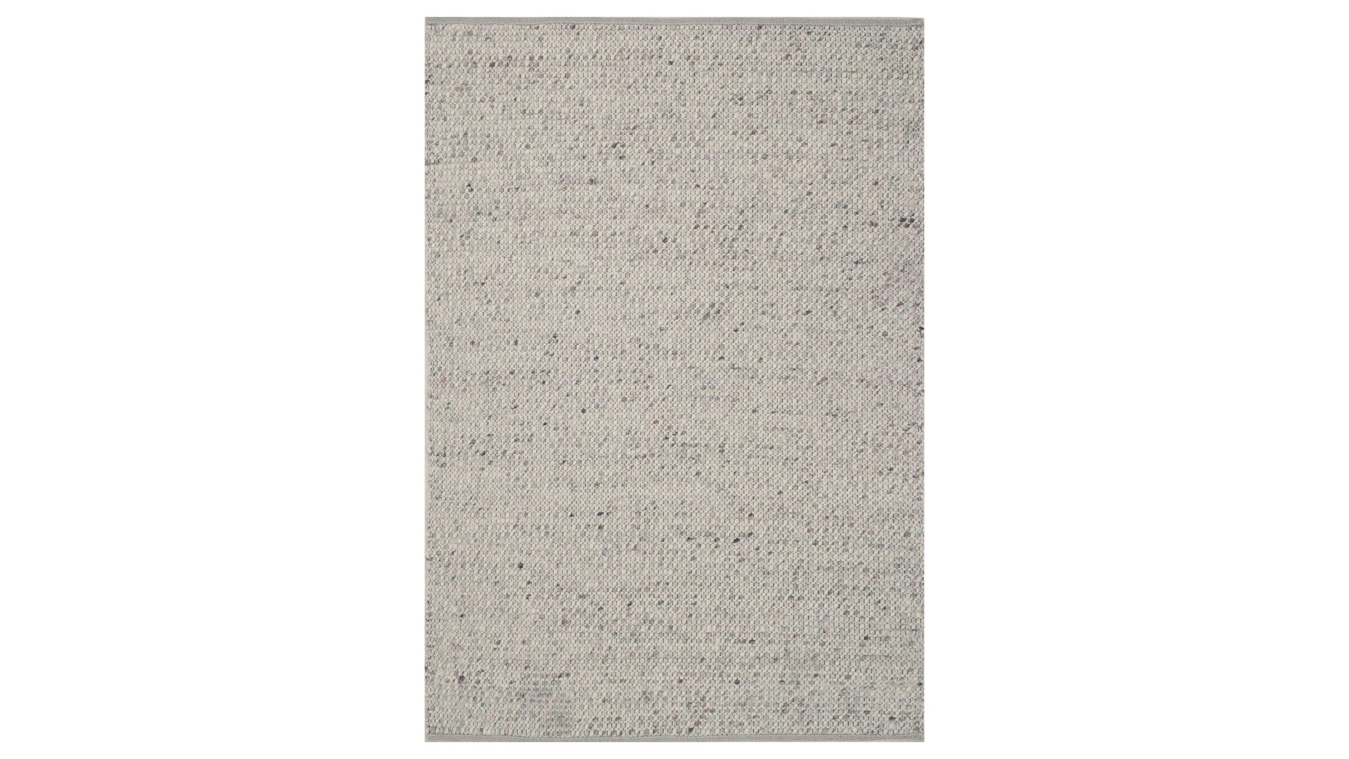 Handwebteppich Interliving aus Naturfaser in Beige Interliving Teppich Serie B-8001 sandfarbene Schurwolle – ca. 250 x 290 cm