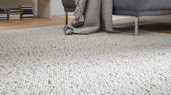 Handwebteppich Interliving aus Naturfaser in Beige Interliving Teppich Serie B-8001 sandfarbene Schurwolle – ca. 200 x 240 cm