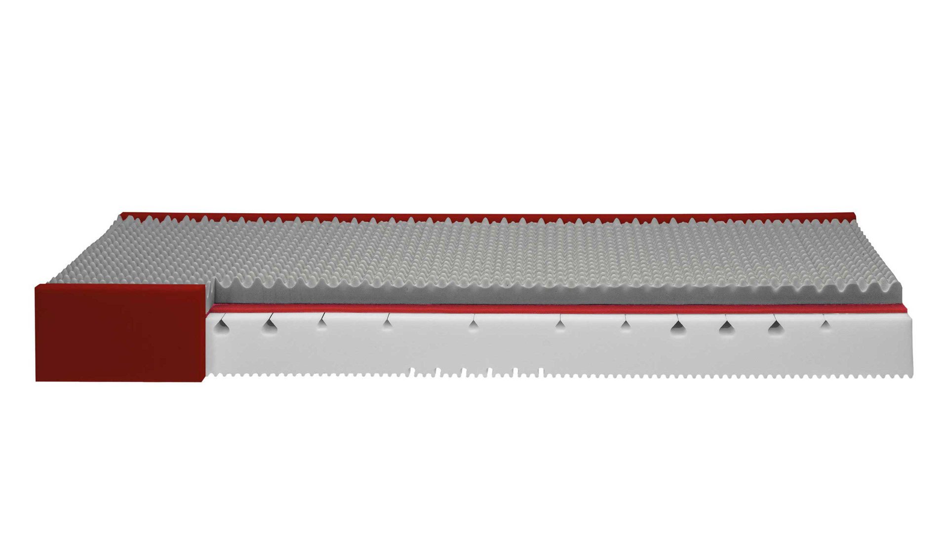 Kaltschaummatratze Interliving aus Stoff in Weiß Interliving Matratze Medikontur 1914 Kaltschaum, H2 – Liegefläche ca. 100 x 190 cm