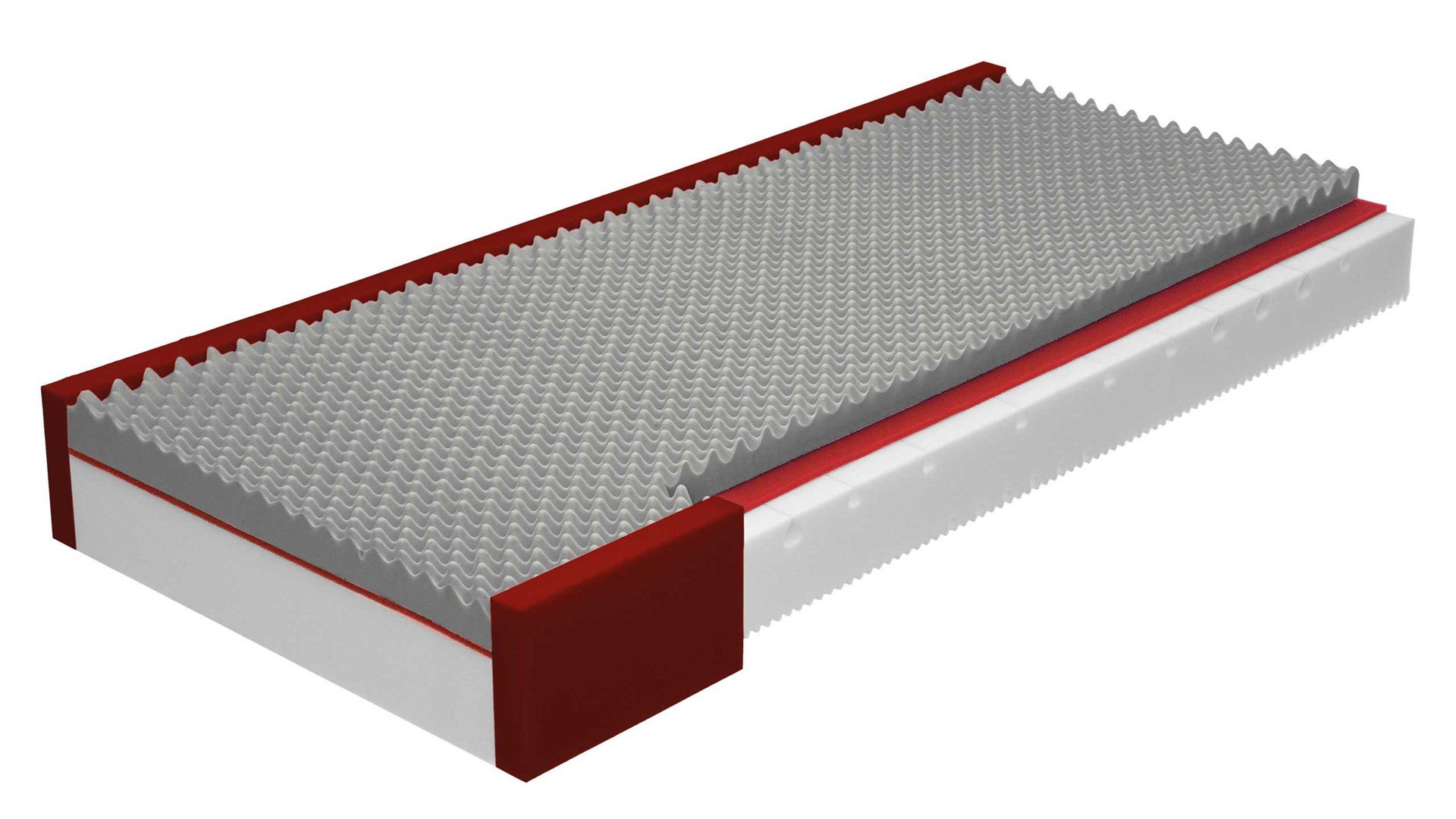 Kaltschaummatratze Interliving aus Stoff in Weiß Interliving Matratze Medikontur 1914 Kaltschaum, H2 – Liegefläche ca. 180 x 200 cm