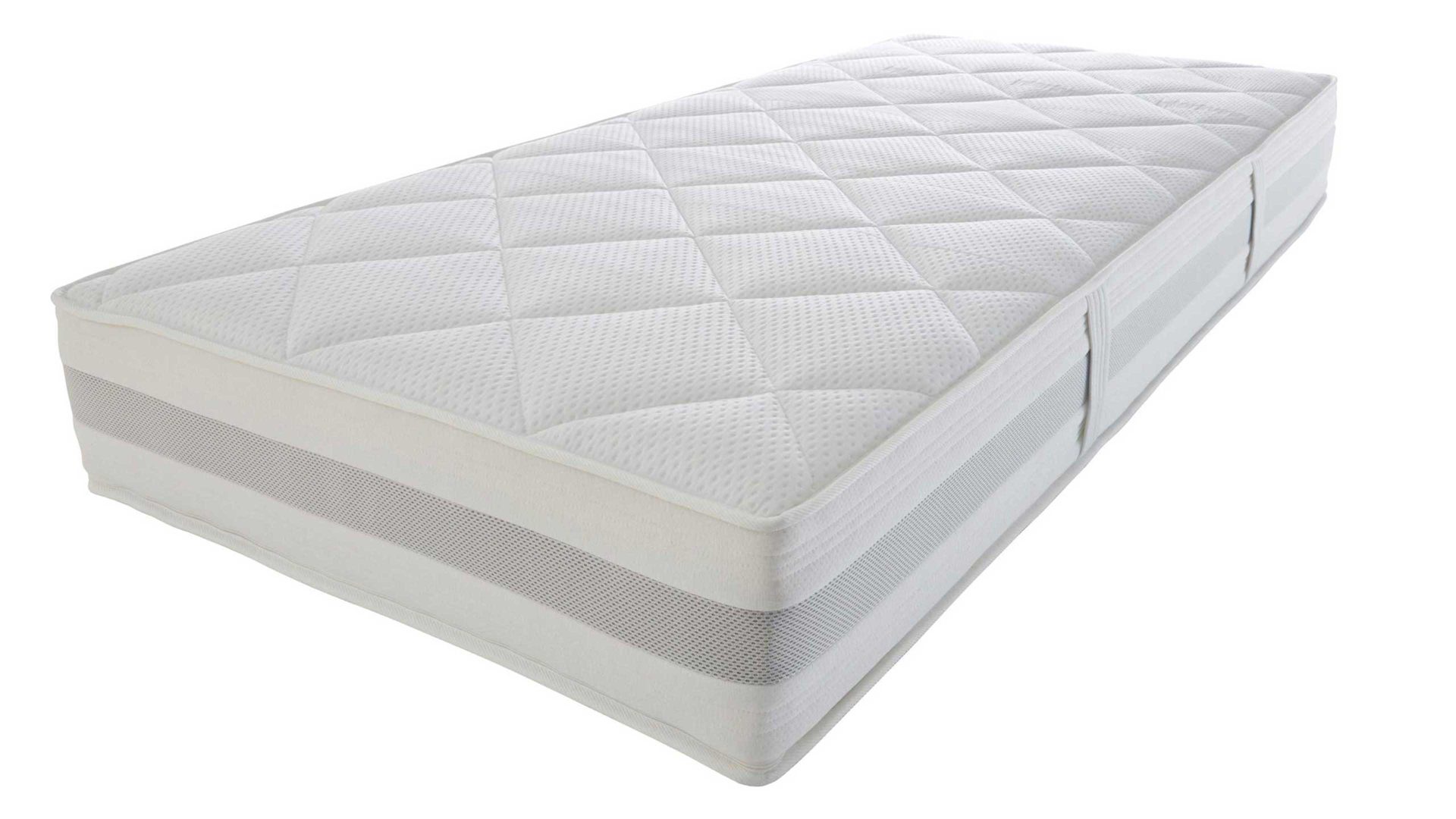 Kaltschaummatratze Interliving aus Stoff in Weiß Interliving Matratze Medikontur 1914 Kaltschaum, H3 – Liegefläche ca. 90 x 200 cm