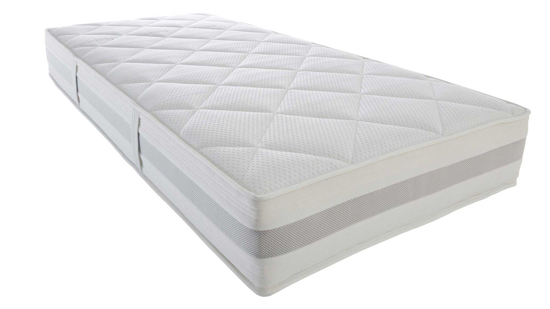 Kaltschaummatratze Interliving aus Stoff in Weiß Interliving Matratze Medikontur 1914 Kaltschaum, H3 – Liegefläche ca. 100 x 200 cm