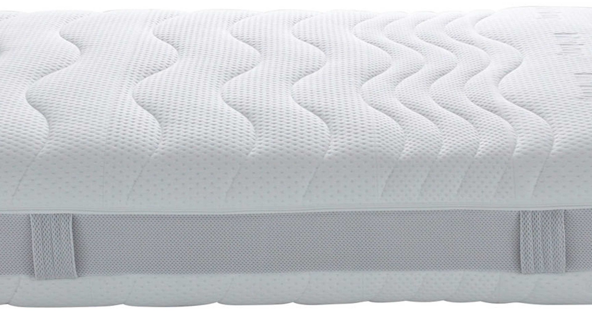 Federkernmatratze Interliving aus Stoff in Weiß Interliving Matratze Medikontur 1911 Taschenfederkern, H3 – Liegefläche ca. 180 x 200 cm