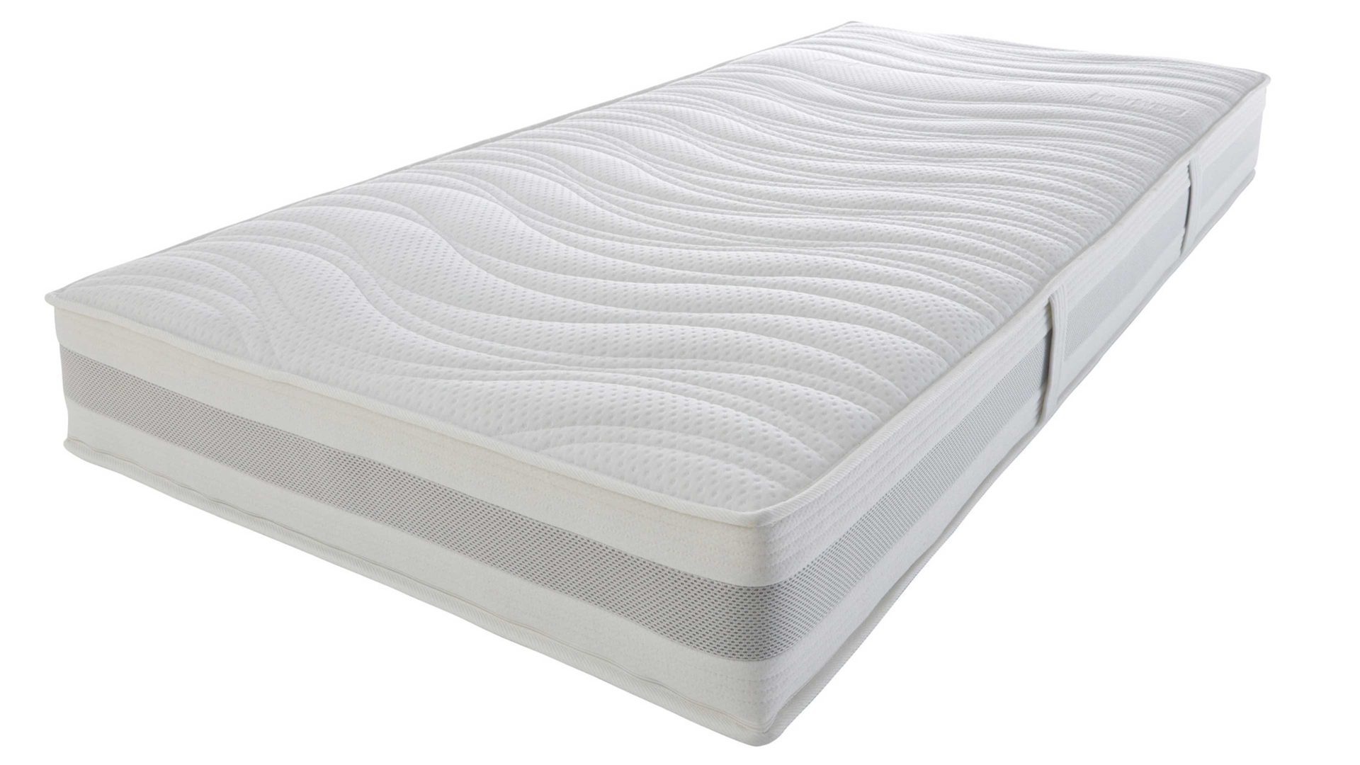 Kaltschaummatratze Interliving aus Stoff in Weiß Interliving Matratze Medikontur 1912 Kaltschaum, H4 – Liegefläche ca. 100 x 190 cm