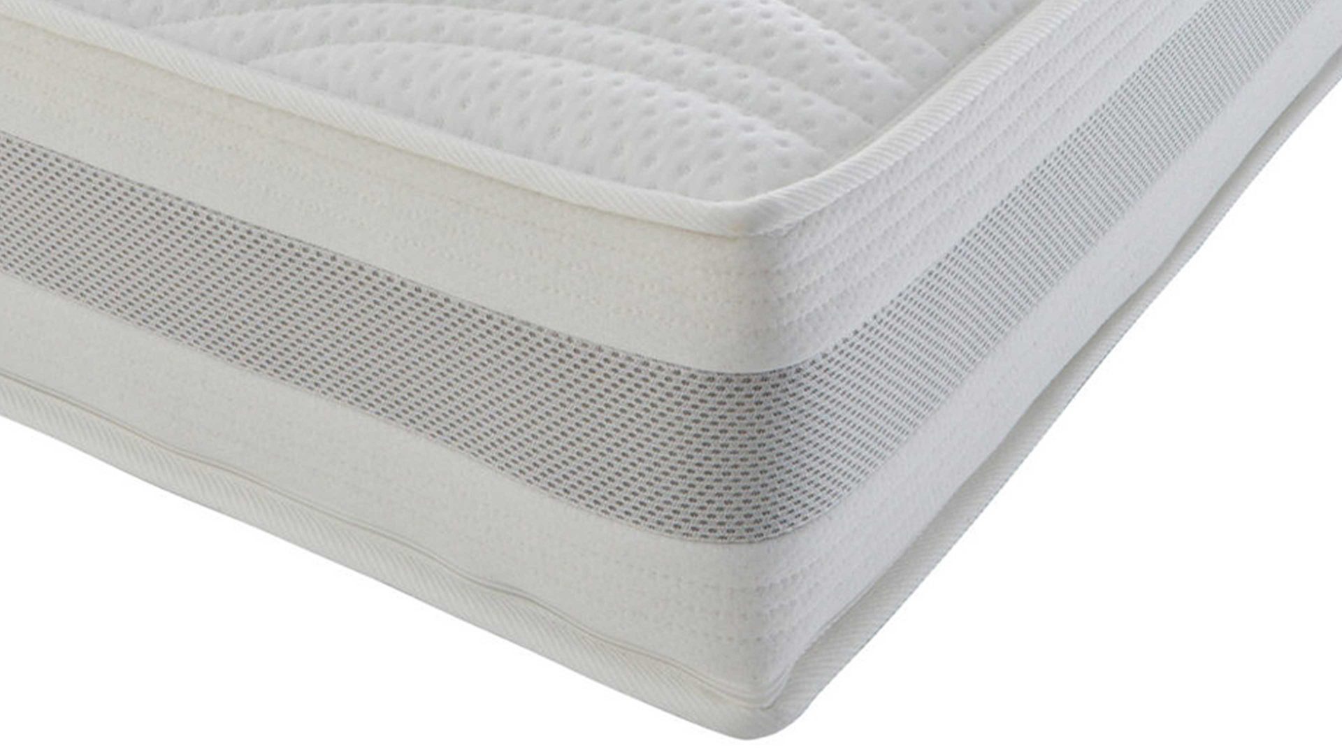 Kaltschaummatratze Interliving aus Stoff in Weiß Interliving Matratze Medikontur 1912 Kaltschaum, H3 – Liegefläche ca. 140 x 200 cm