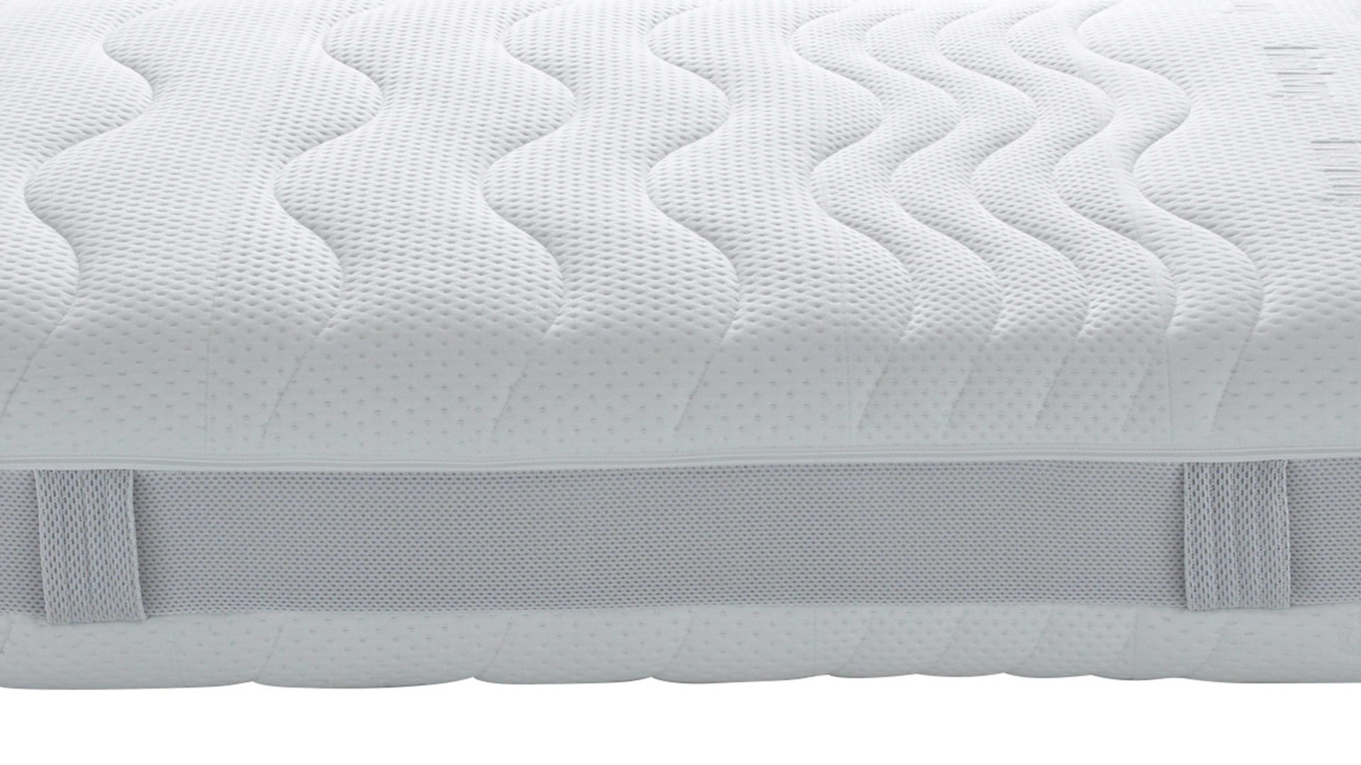 Federkernmatratze Interliving aus Stoff in Weiß Interliving Matratze Medikontur 1911 Taschenfederkern, H2 – Liegefläche ca. 160 x 200 cm