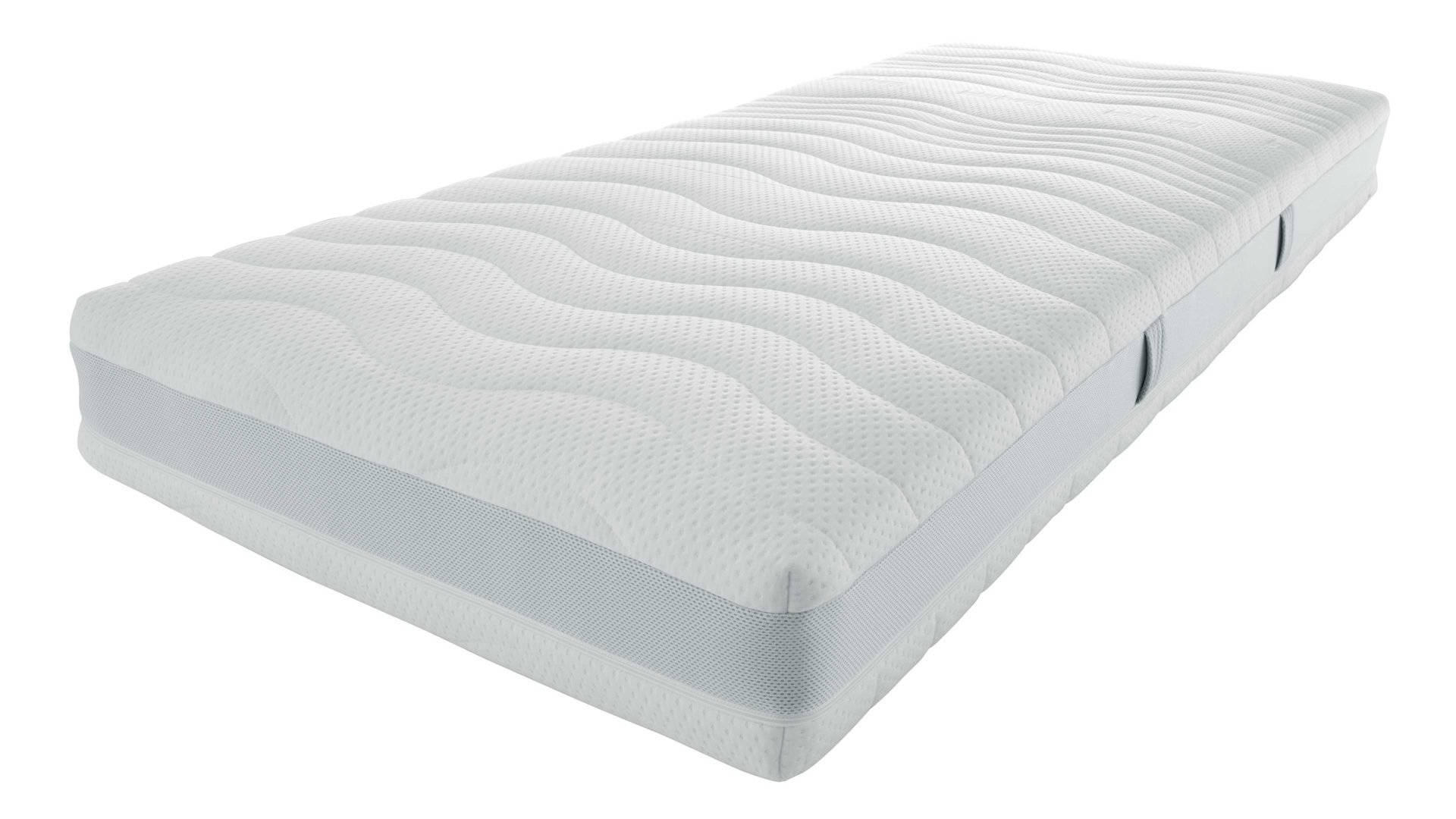 Federkernmatratze Interliving aus Stoff in Weiß Interliving Matratze Medikontur 1911 Taschenfederkern, H3 – Liegefläche ca. 100 x 200 cm