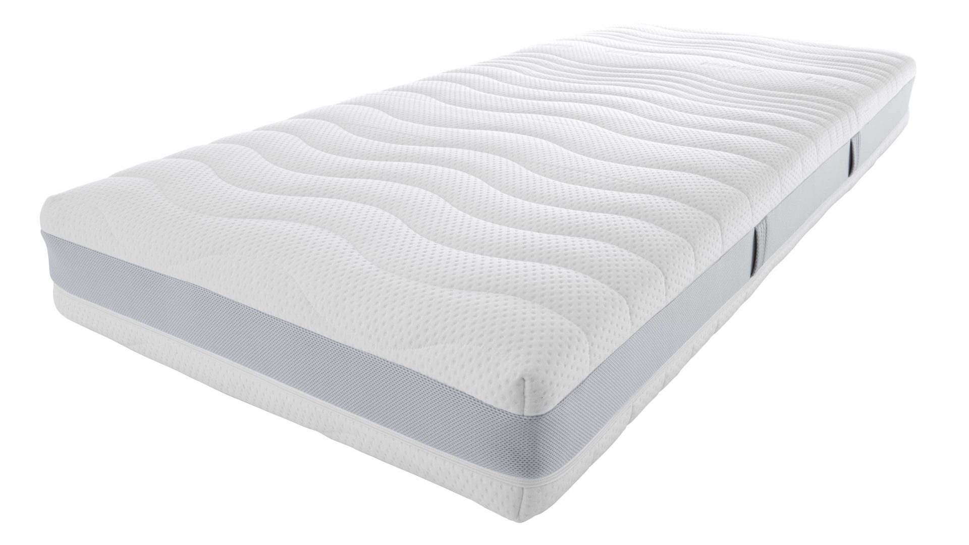 Kaltschaummatratze Interliving aus Stoff in Weiß Interliving Matratze Medikontur 1910 Kaltschaum, H4 – Liegefläche ca. 100 x 190 cm