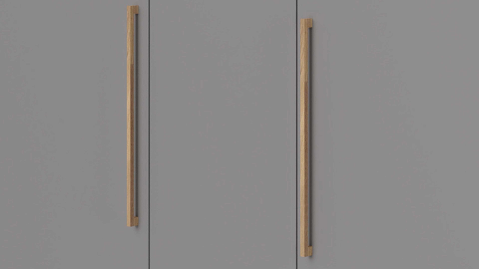 Kleiderschrank Paidi aus Holz in Grau PAIDI Kleiderschrank Sten Eiche & Schiefergrau – drei Türen, eine Schublade, Breite ca. 171 cm