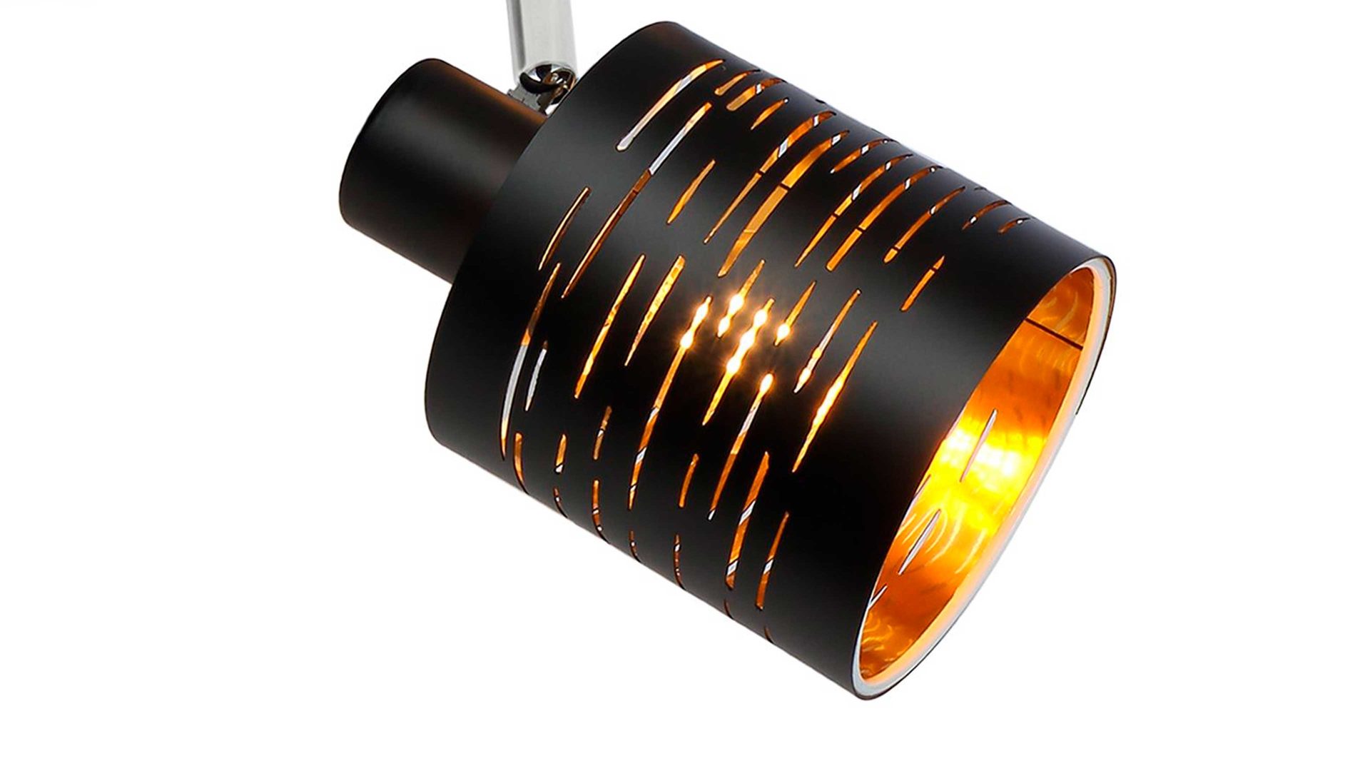 Deckenleuchte Globo lighting aus Metall in Schwarz GLOBO Deckenlampe Tunno Blattgold & Metall – zweiI Spots