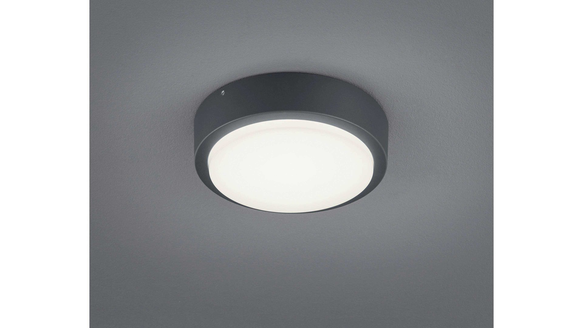 Wandleuchte Trio lighting for you aus Metall in Anthrazit TRIO Außen-Wandleuchte Breg anthrazitfarbener Aluguss – Durchmesser ca. 20 cm