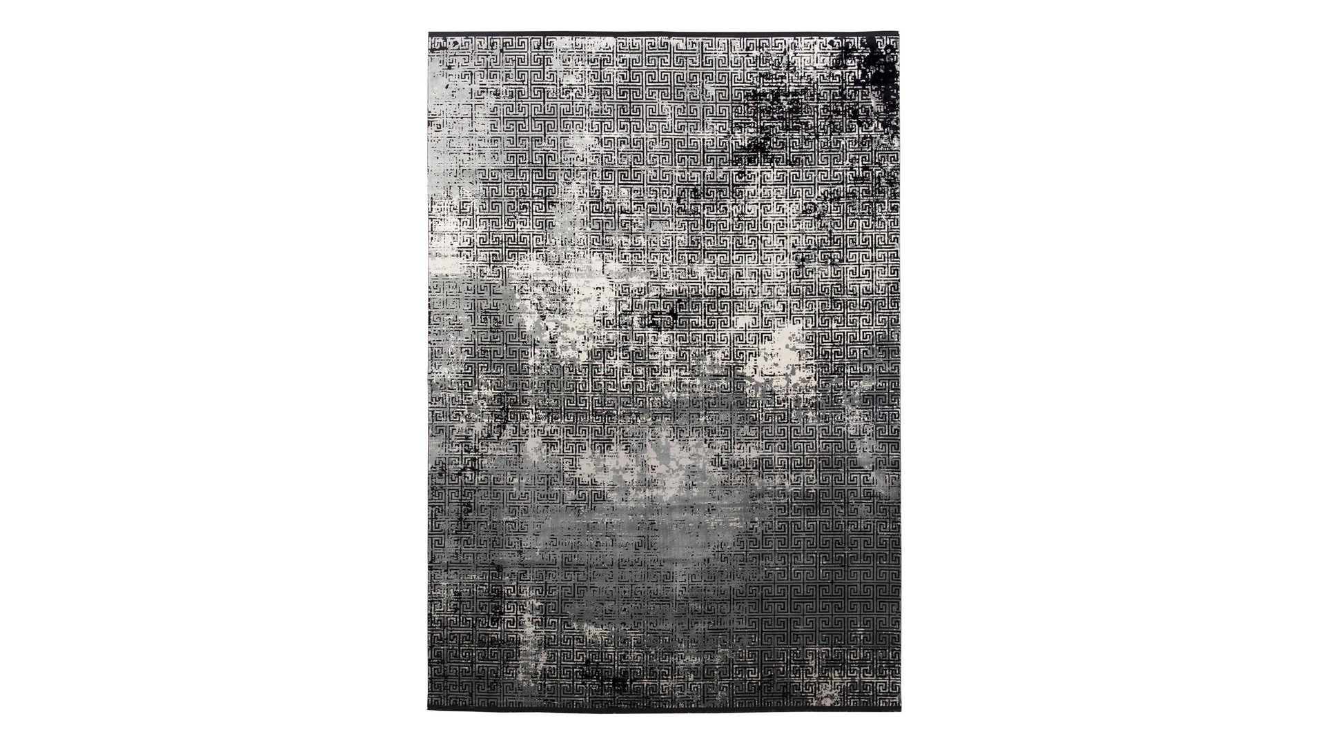 Handwebteppich Interliving aus Mischgewebe in Schwarz Interliving Teppich Serie L-8620 Mischgewebe - ca. 80 x 150 cm