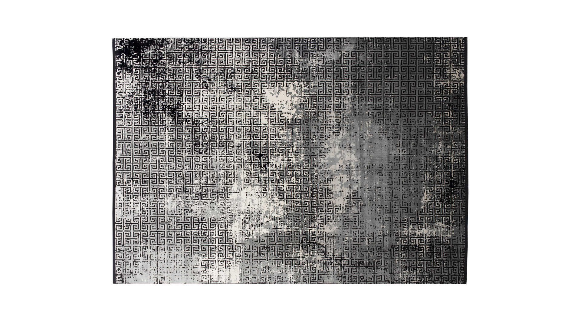 Handwebteppich Interliving aus Mischgewebe in Schwarz Interliving Teppich Serie L-8620 Mischgewebe - ca. 140 x 200 cm