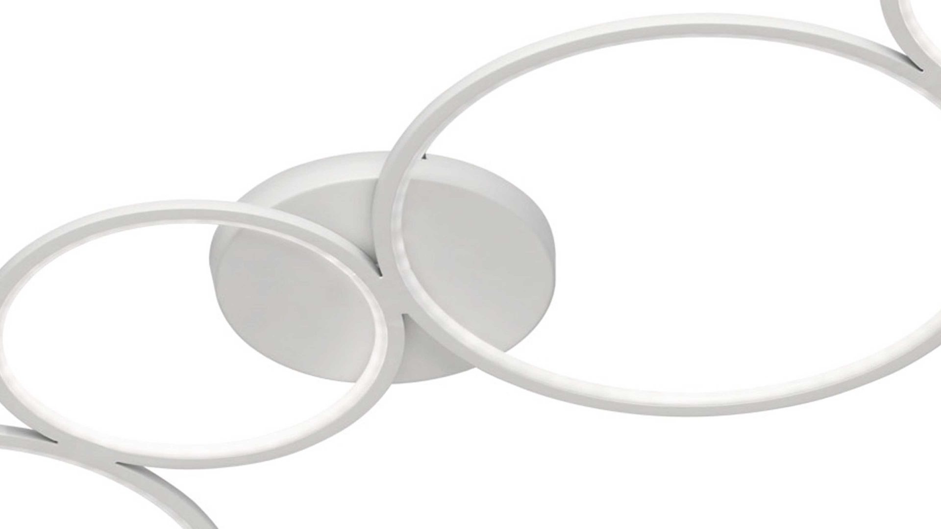 Deckenleuchte Trio lighting for you aus Metall in Weiß TRIO Deckenlampe Rondo mattweißes Metall – Länge ca. 97 cm