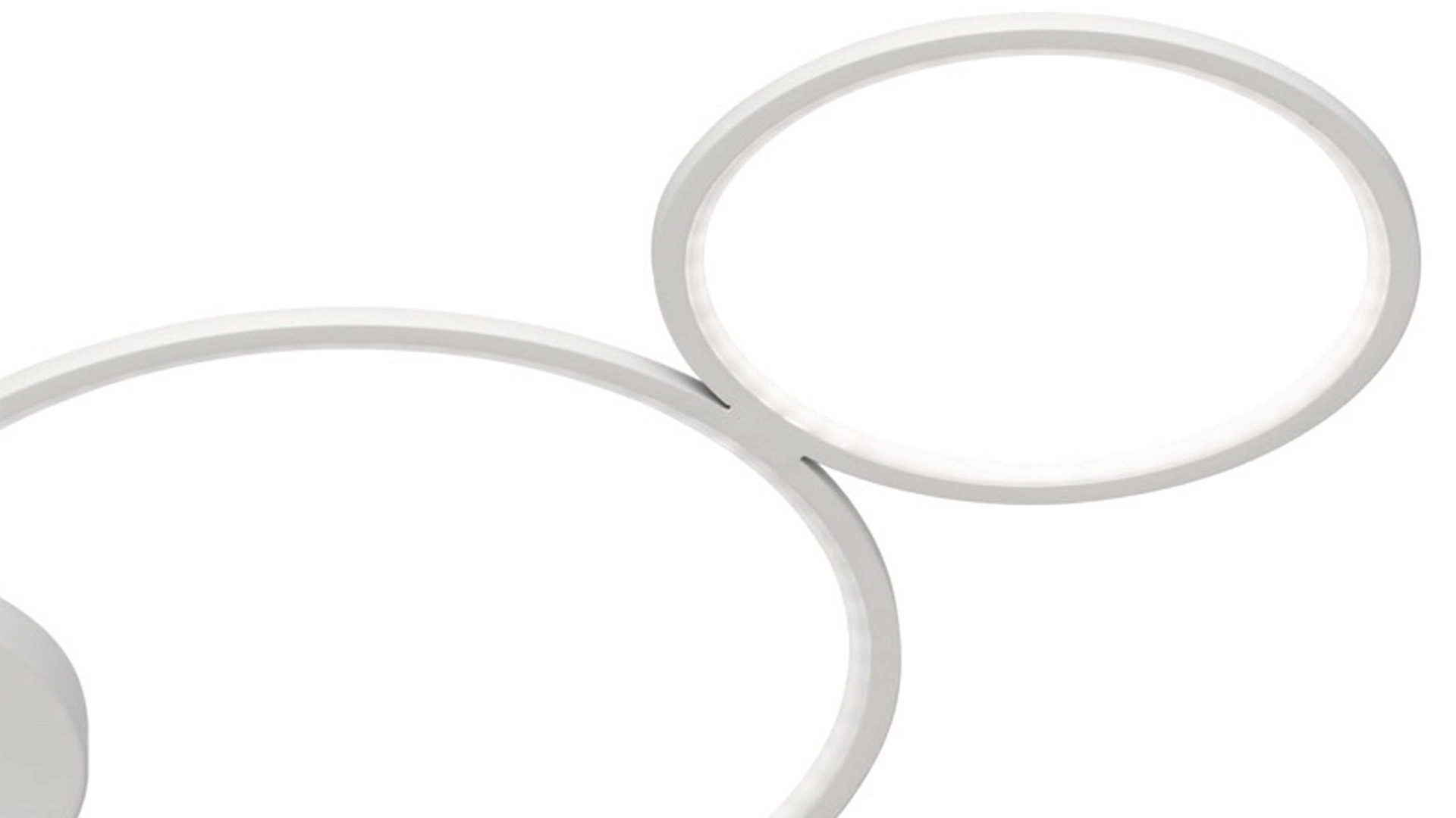 Deckenleuchte Trio lighting for you aus Metall in Weiß TRIO Deckenlampe Rondo mattweißes Metall – Länge ca. 97 cm