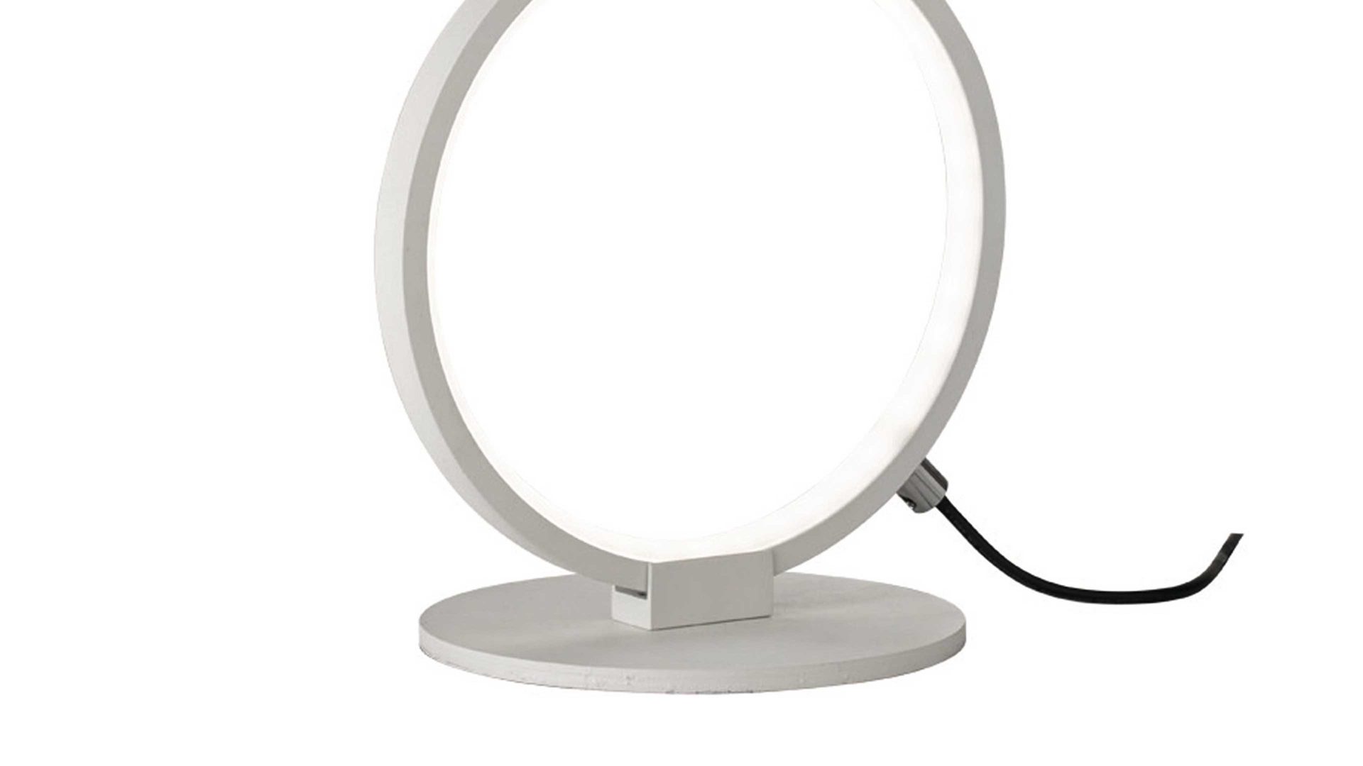 Tischleuchte Trio lighting for you aus Metall in Weiß TRIO Tischlampe Rondo mattweißes Metall – Höhe ca. 45 cm