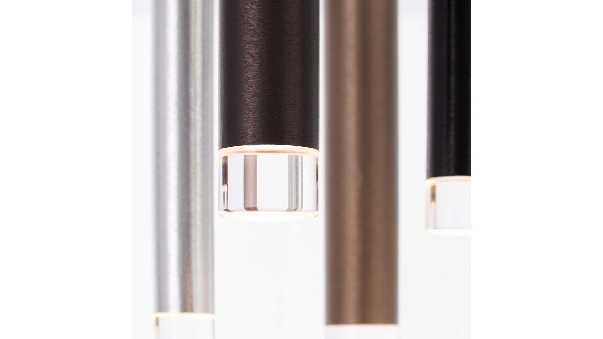 Deckenleuchte Brilliant aus Metall in Braun Brilliant Deckenlampe Cembalo Aluminium & Acryl – Durchmesser ca. 30 cm