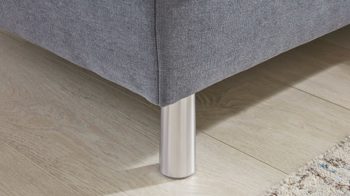 Ecksofa Interliving aus Stoff in Hellblau Interliving Sofa Serie 4305 – Wohnlandschaft mit Federkern eisblaue Chenille Miro – Stellfläche ca. 211 x 311 cm