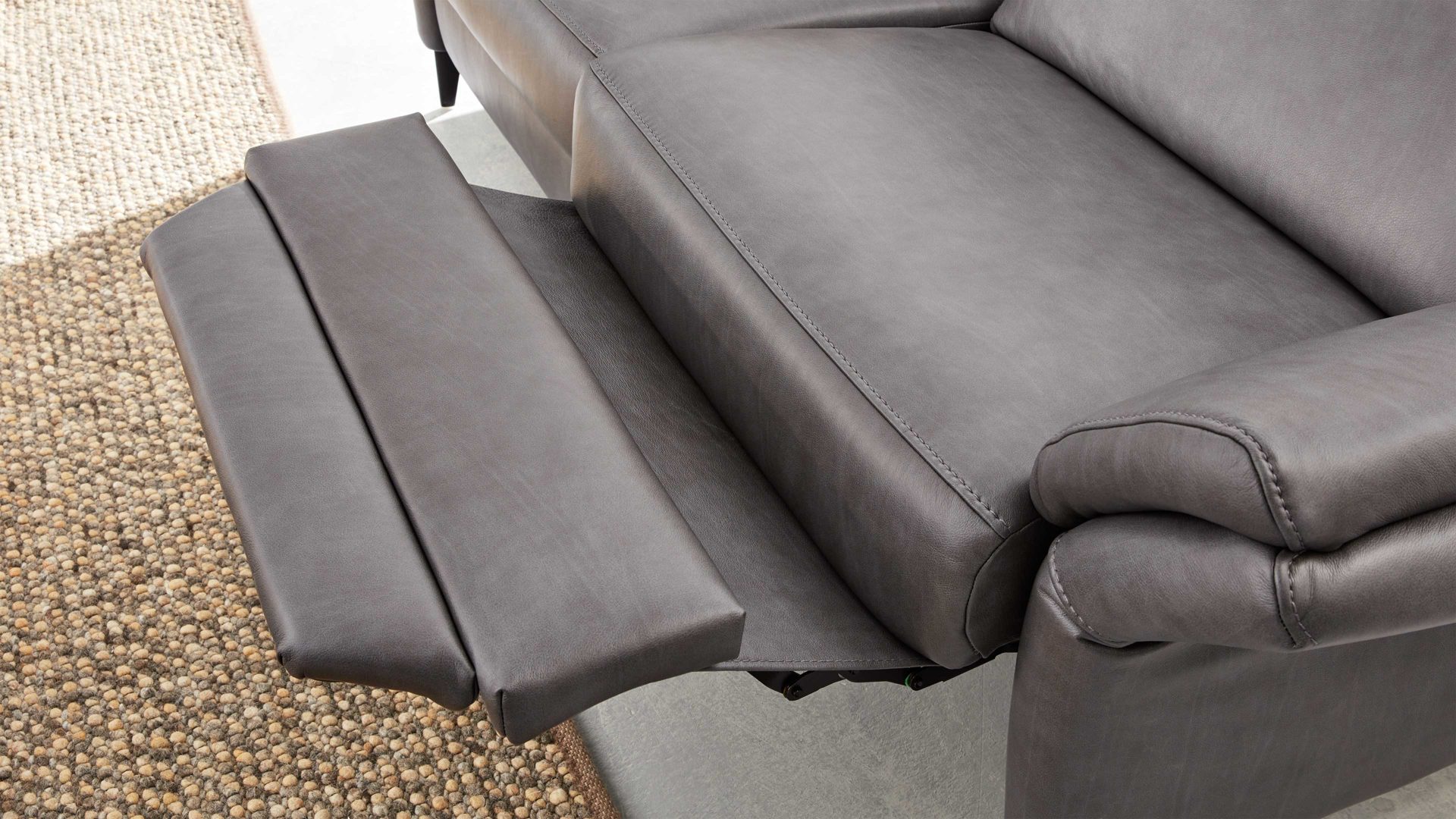 Mehrpreis Interliving aus Metall in Transparent Interliving Sofa Serie 4055 - WallAway WAH1 einmotorige Relaxfunktion