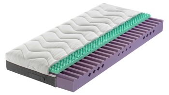 Matratzen-Set Interliving aus Stoff in Weiß Interliving Matratzen-Set 1919 mit Komfortschaummatratze Härtegrad 2 - Liegefläche ca. 200 x 200 cm