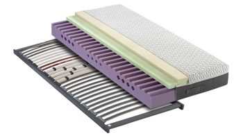 Matratzen-Set Interliving aus Stoff in Weiß Interliving Matratzen-Set 1920 mit Komfortschaummatratze Härtegrad 3 - Liegefläche ca. 100 x 200 cm