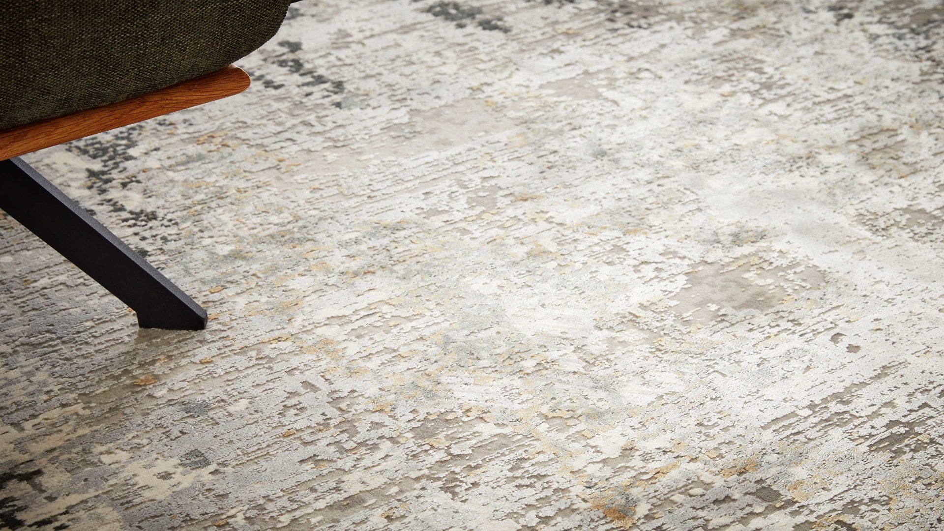 Webteppich Interliving aus Mischgewebe in Grau Interliving Teppich Serie L-8600 Grau-Creme 912 – ca. 160 x 230 cm