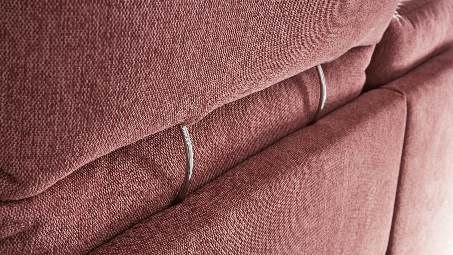 Kopfstütze Interliving aus Stoff in Pink Interliving Sofa Serie 4400 - Kopfstütze pastellvioletter Bezug GCP 8 - Breite ca. 82 cm