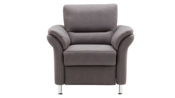 Polstersessel modulmaster aus Stoff in Grau Modulmaster MM-ZE1049 - Polstersessel graue Mikrofaser Mammut & Metallfüße