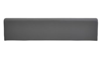 Kopfstütze Interliving aus Stoff in Dunkelgrau Interliving Schlafzimmer Serie 1025 – Kopfteilpolster-Set 530448 Länge ca. 72 cm - graphitfarbenes Kunstleder