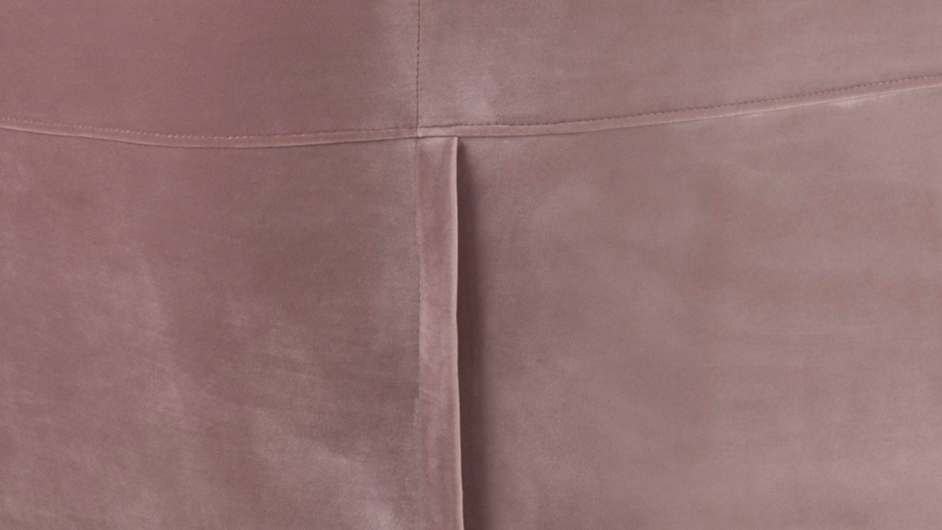 Dreisitzer Actona group aus Stoff in Pink Dreisitzer-Sofa als bequemes Polstermöbel pastellrosa Samt Vic 18 & schwarze Holzfüße - Breite ca. 191 cm