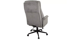 Bürostuhl Duo collection aus Stoff in Grau Chefsessel Otto XXL grauer Webstoff 112 & schwarzes Drehkreuz