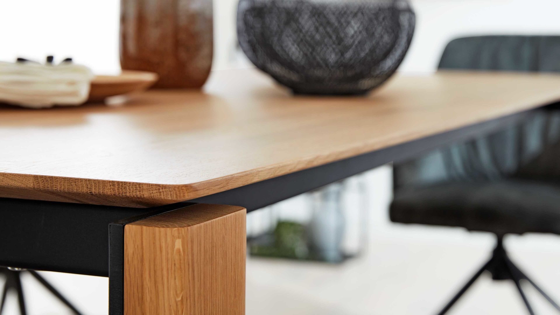 Auszugtisch Interliving aus Holz in Holzfarben Interliving Esszimmer Serie 5110 - Auszugtisch T0701 Eiche natur - ca. 180 - 280 x 90 cm