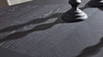 Esstisch Interliving aus Holz in Schwarz Interliving Esszimmer Serie 5110 - Esstisch T0200 mattschwarzes Eichefurnier - ca. 220 x 100 cm