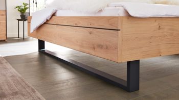 Komplettzimmer Interliving aus Holz in Grau Interliving Schlafzimmer Serie 1024 – Komplettzimmer Design 28, vierteilig - Taupe & Balkeneiche