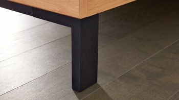 Bettgestell Interliving aus Holz in Holzfarben Interliving Schlafzimmer Serie 1024 – Bettgestell Winkelfüße, Liegefläche ca. 180 x 200 cm - Balkeneiche