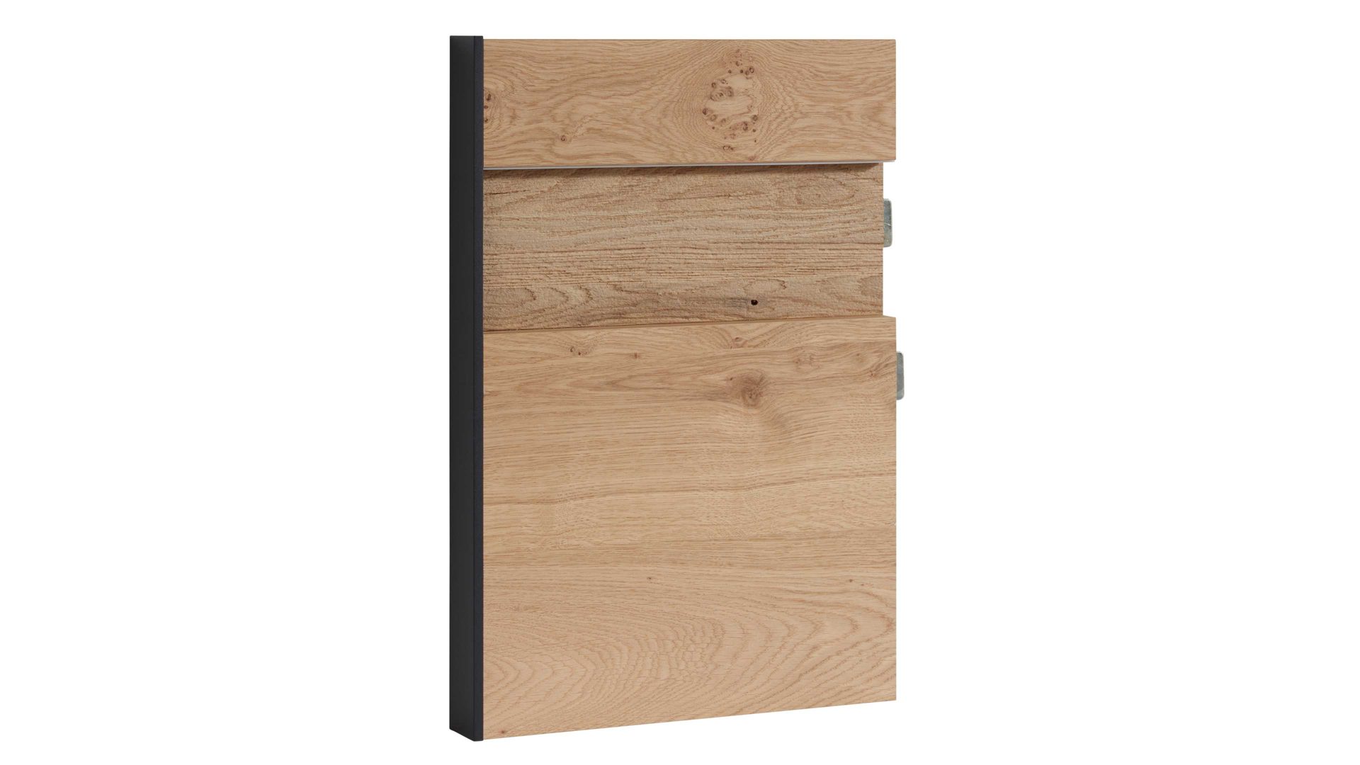 Paneel Interliving aus Holz in Holzfarben Interliving Schlafzimmer Serie 1024 – Paneelaufsatz 30116 links, Balkeneiche - Breite ca. 37 cm