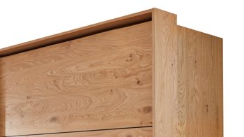 Passepartout Interliving aus Holz in Holzfarben Interliving Schlafzimmer Serie 1024 – Passepartout Breite ca. 309 cm - Balkeneiche