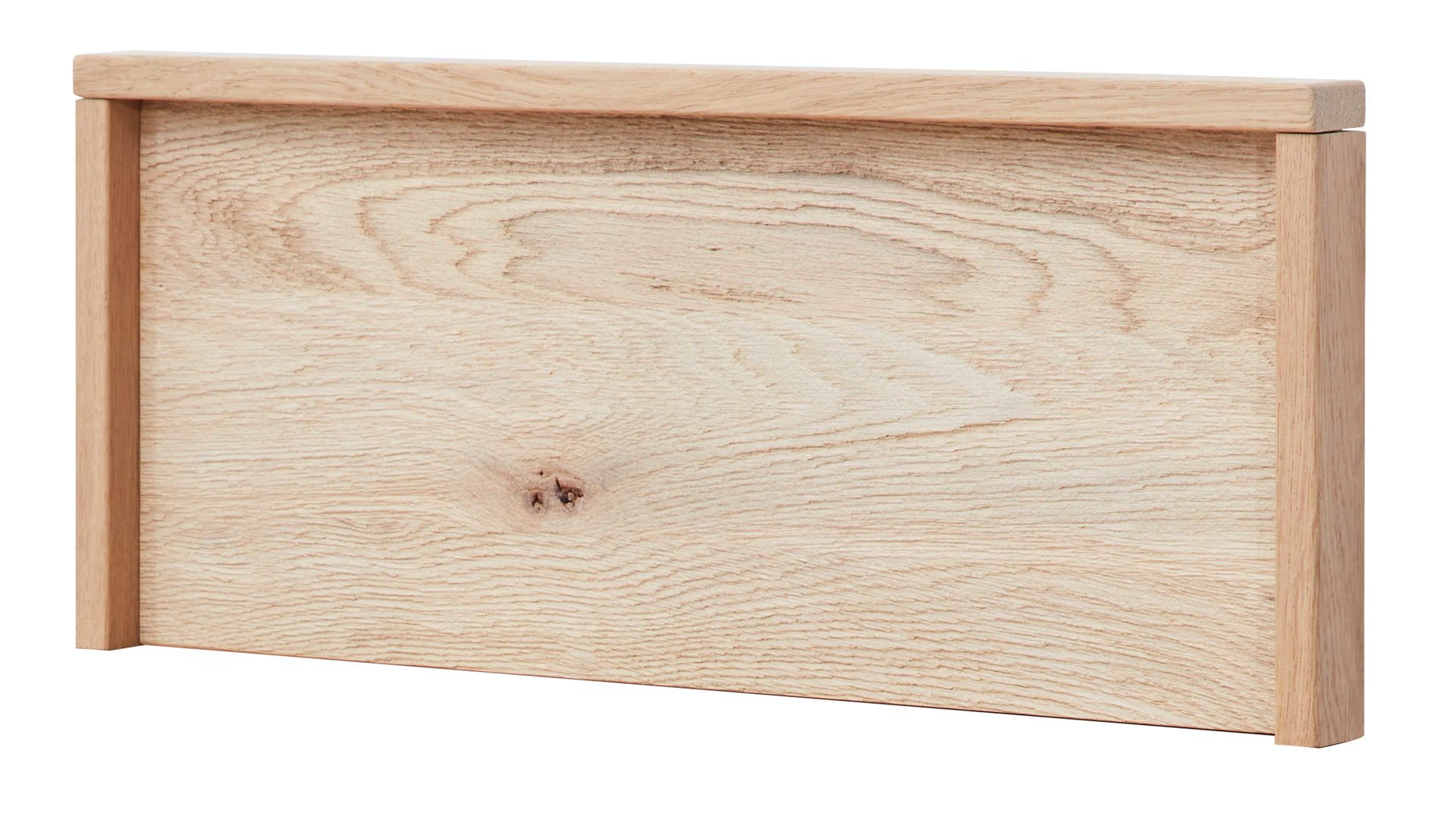 Paneel Interliving aus Holz in Holzfarben Interliving Schlafzimmer Serie 1023 – Paneelaufsatz links, Breite ca. 50 cm - Balkeneiche