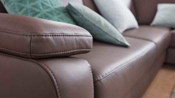 Ecksofa modulmaster aus Leder in Dunkelbraun Modulmaster MM-PN1059 - Ecksofa moccafarbenes Leder Torro & Metallfüße – Stellfläche ca. 288 x 224 cm