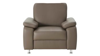 Polstersessel modulmaster aus Leder in Dunkelbraun Modulmaster MM-PN1059 - Polstersessel moccafarbenes Leder Torro & Metallfüße