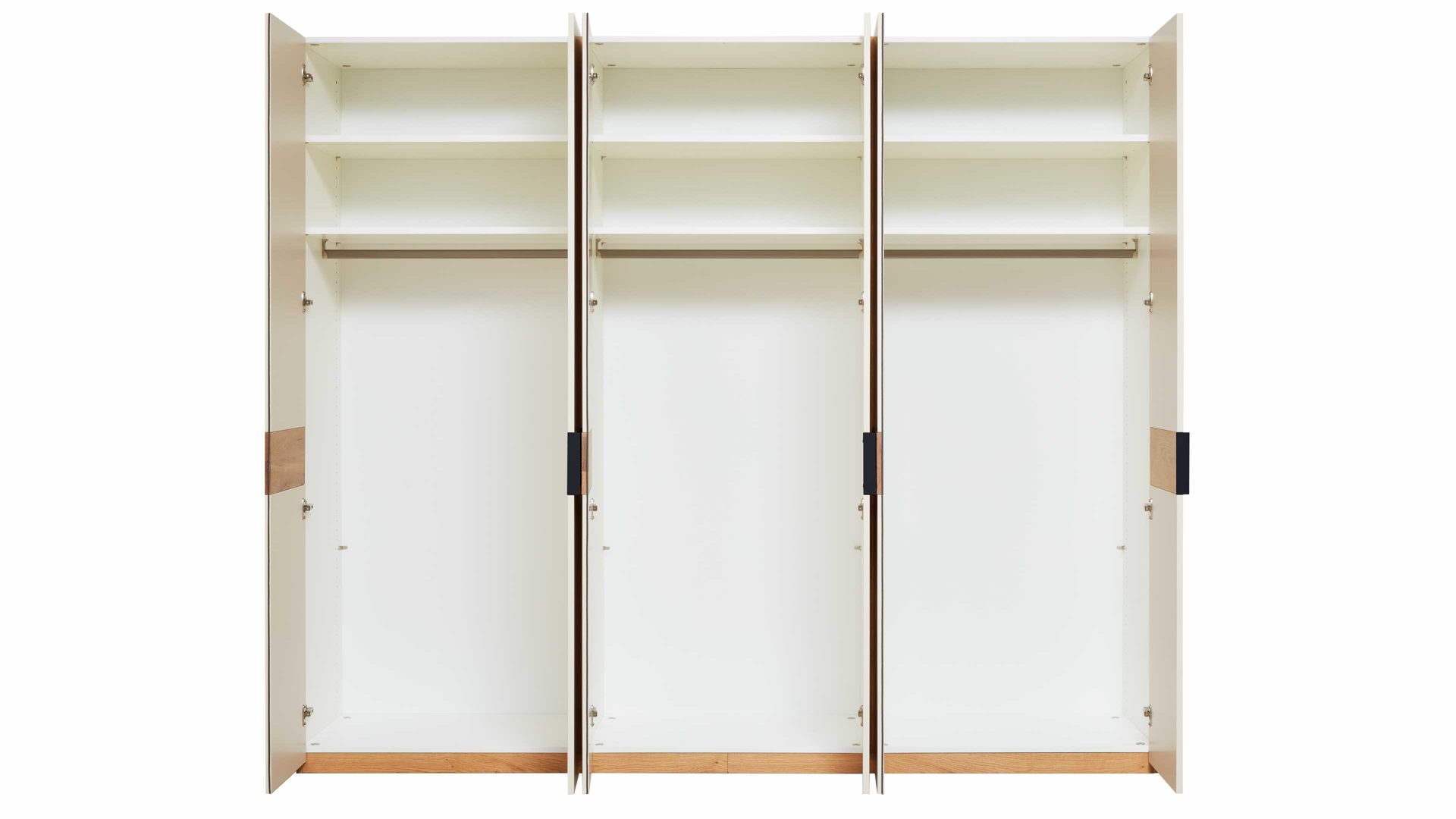 Komplettzimmer Interliving aus Holz in Weiß Interliving Schlafzimmer Serie 1023 – Komplettzimmer Weiß & Balkeneiche - vierteilig