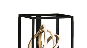 Stehleuchte Fh fischer & honsel aus Metall in Schwarz FH Stehleuchte Gisi Schwarz & Gold - Höhe ca. 130 cm