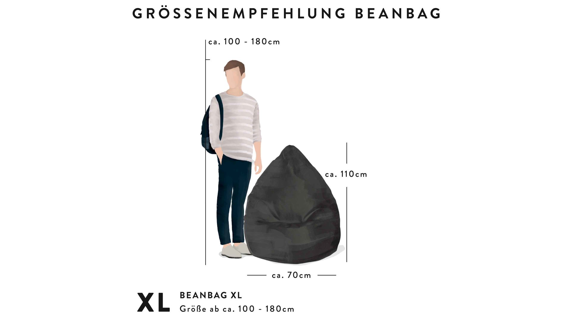 Standard-Sitzsack Magma sitting point aus Kunstfaser in Lila SITTING POINT Sitzsack Malibu XL - Sitzmöbel lilafarbenes Retromuster - ca. 220 Liter