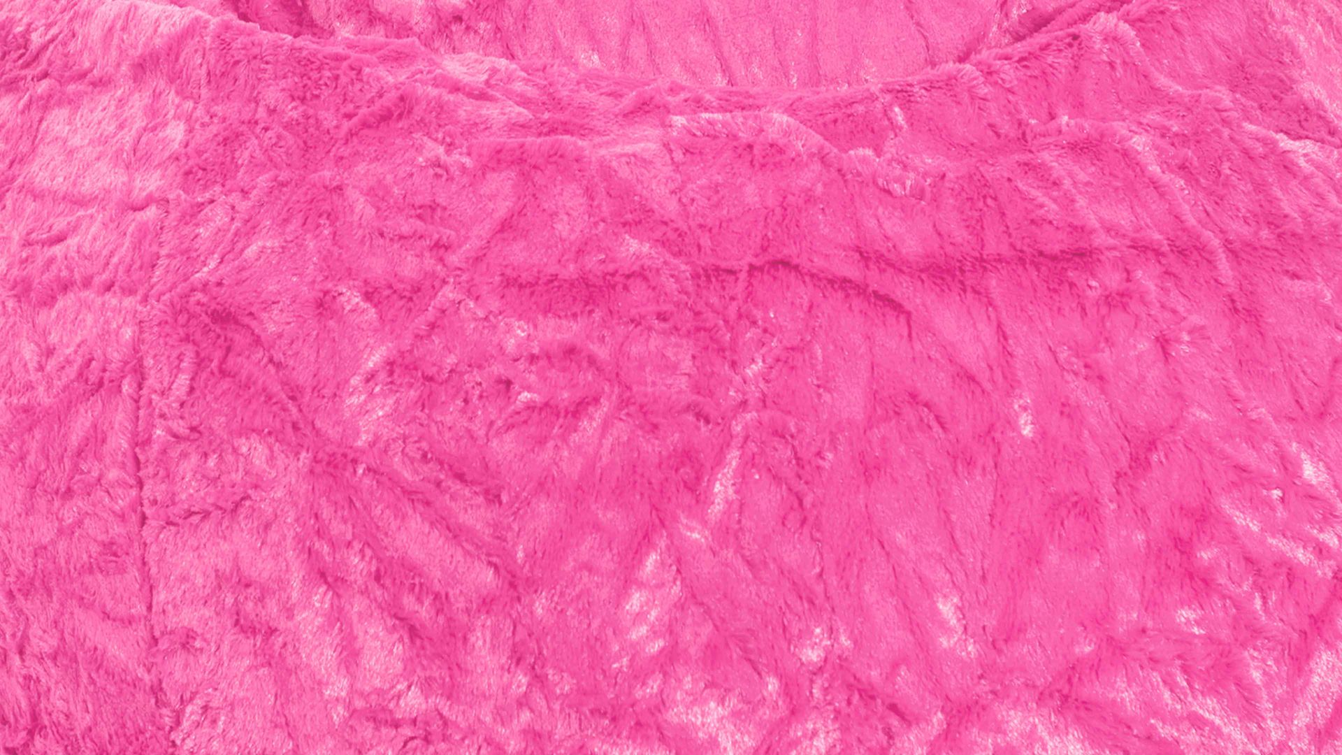 Standard-Sitzsack Magma sitting point aus Kunstfaser in Pink SITTING POINT Plüsch-Sitzsack Fluffy XL als Sitzmöbel pinker Plüschbezug - ca. 220 Liter