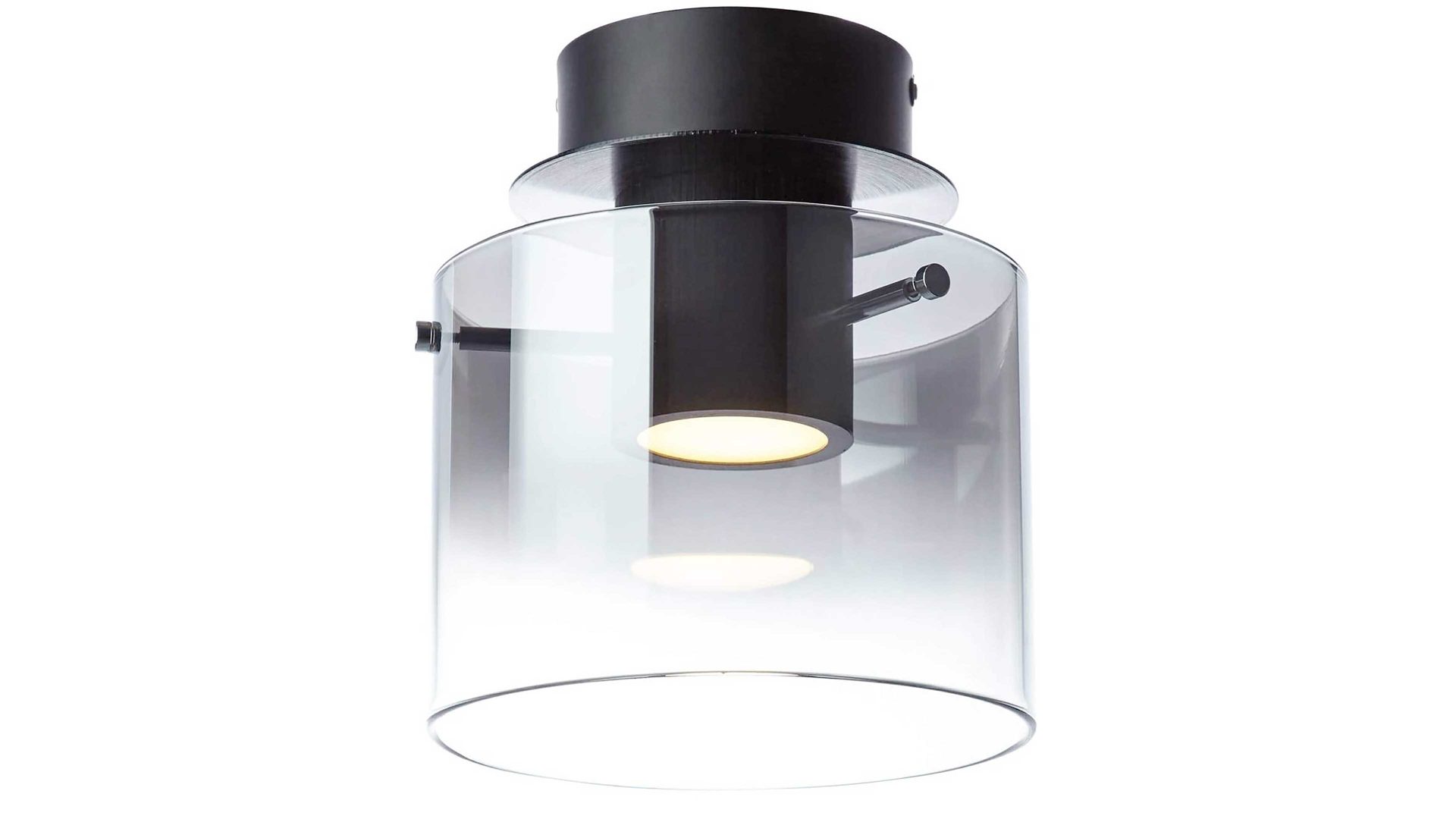 Pendelleuchte Brilliant aus Glas in Dunkelgrau Brilliant Pendelleuchte Beth Kaffee & Rauch - Breite ca. 90 cm