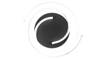 Deckenleuchte Trio lighting for you aus Metall in Schwarz Trio Deckenleuchte Caya Messingfarben  &  Schwarz  - Durchmesser ca. 50 cm