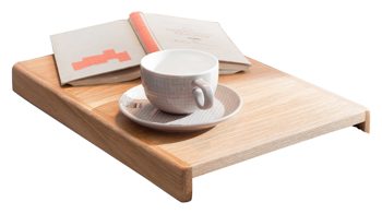 Tablett SOFAkultur aus Holz in Holzfarben SOFAkultur Programm SK 267 - Armlehn-Tablett helles Holz  - ca. 40 x 27 cm