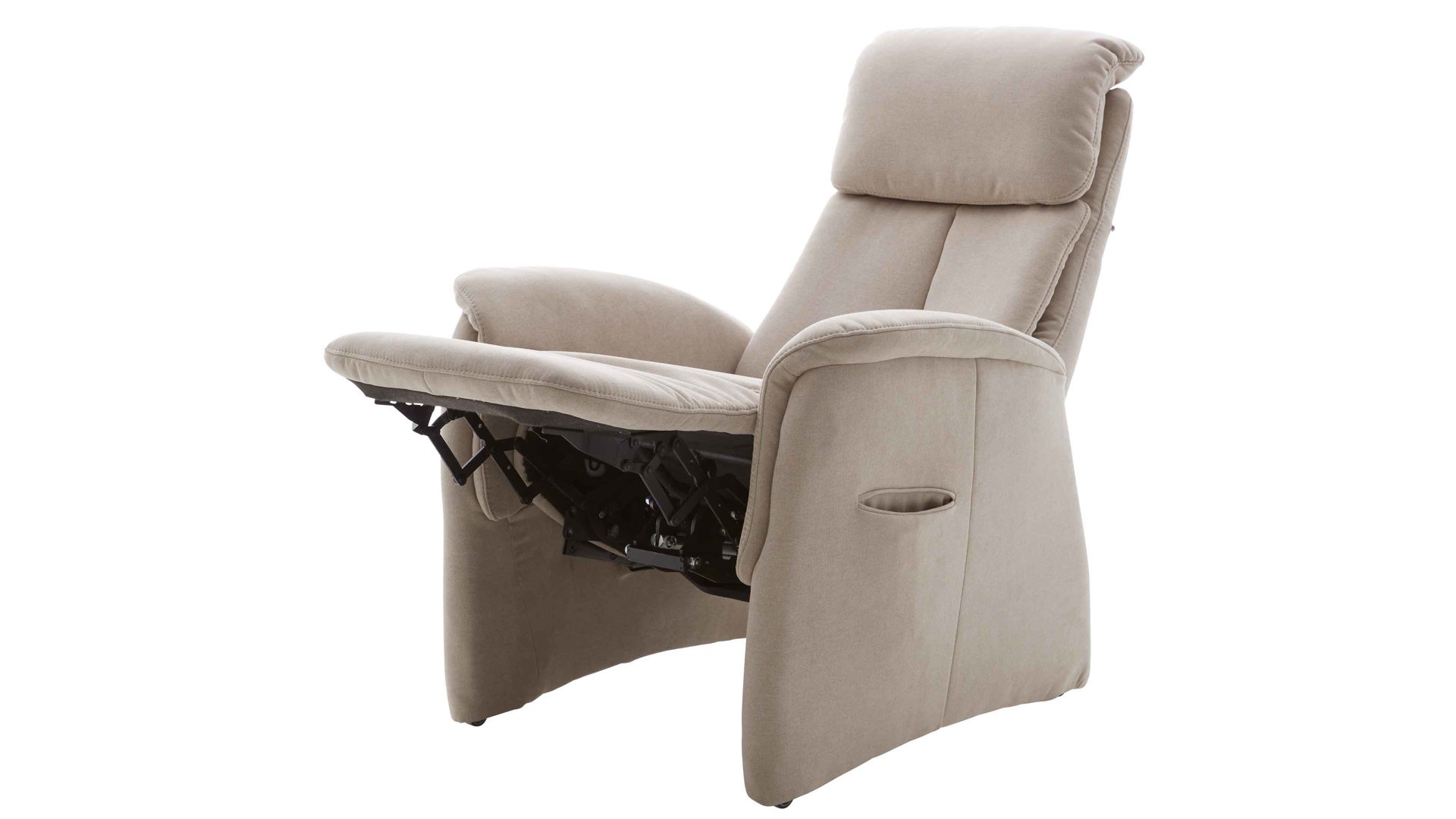 Relaxsessel comfortmaster besser sitzen, liegen, leben aus Stoff in Beige Comfortmaster CM-HU1157 - Relaxsessel B ecrufarbener Bezug Kira - Ergonomie L