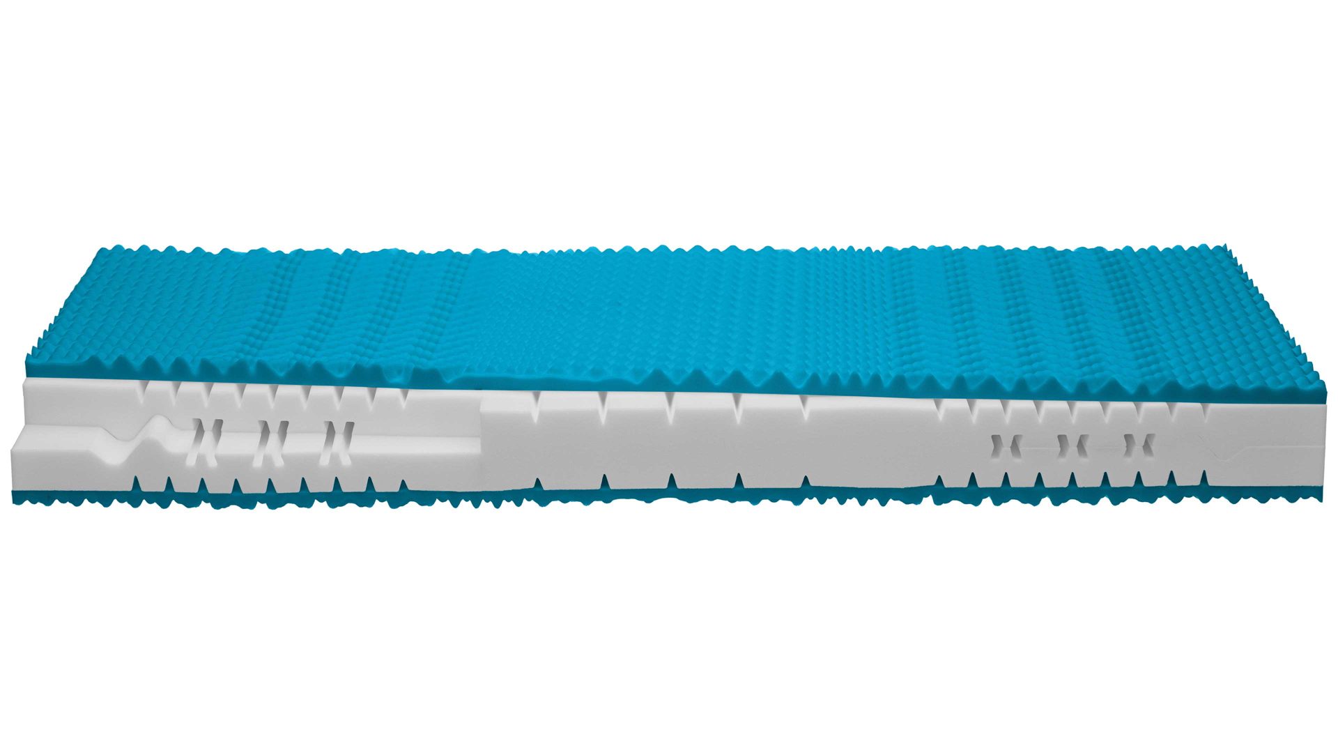 Kaltschaummatratze comfortmaster besser sitzen, liegen, leben aus Stoff in Weiß Comfortmaster Matratze Comfort S H2, Kaltschaum – Liegefläche ca. 80 x 220 cm